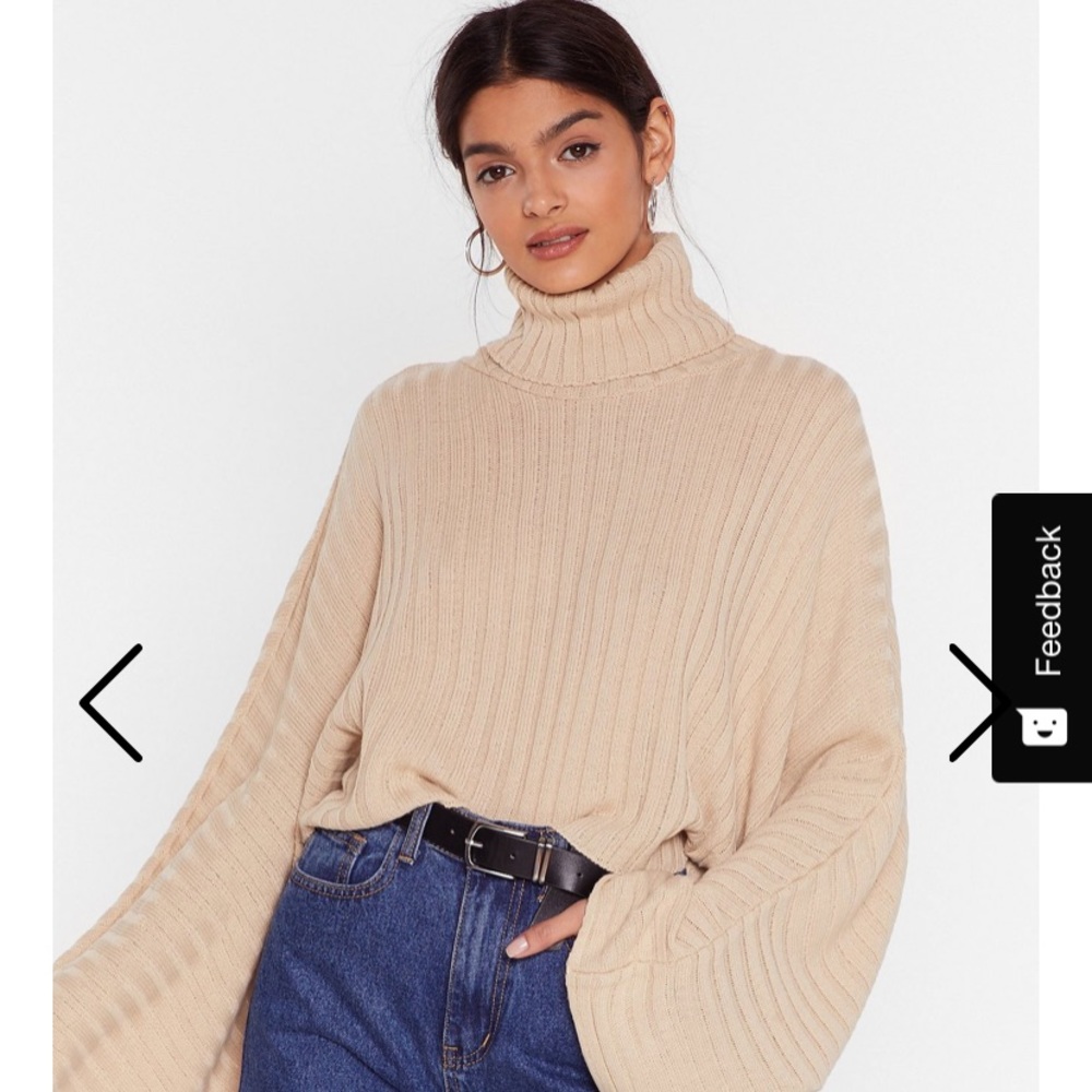 Nasty Gal Oversized Turtleneck Sweater